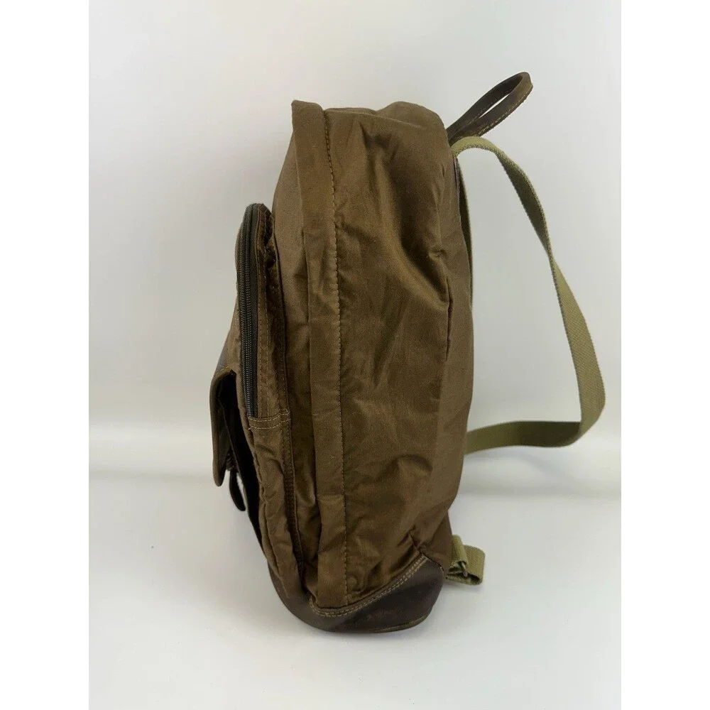 Duck Head Expedition Backpack Cotton Quality Leather Brown Large Zip Flap Clasp